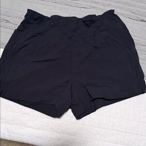 Athleta Women's High Waist Black Trekkie Shorts